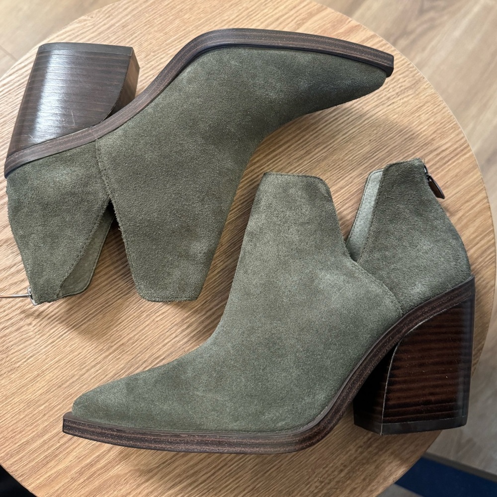 Vince Camuto Forest Suede Ankle Booties - Picture 4 of 11
